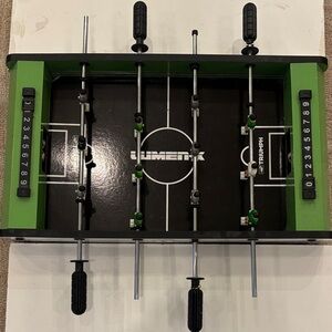 Triumph Black and Green Tabletop Foosball Game